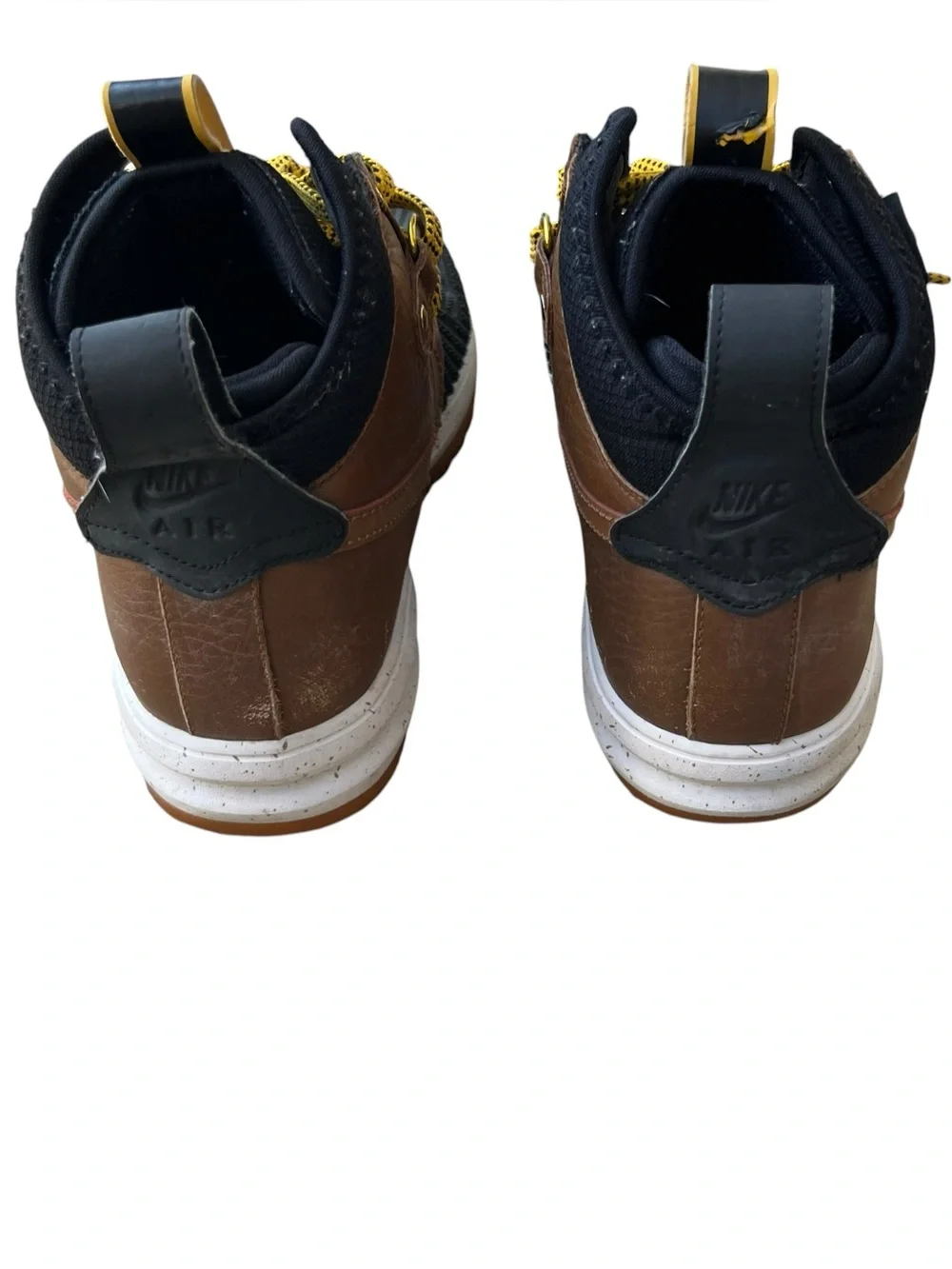NIKE Lunar Force 1 Duckboots in Ale Brown and Black Sz 8